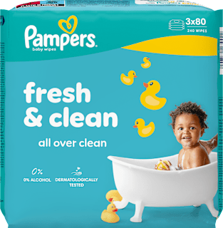 vlhčené ubrousky Fresh Clean XXL Pampers