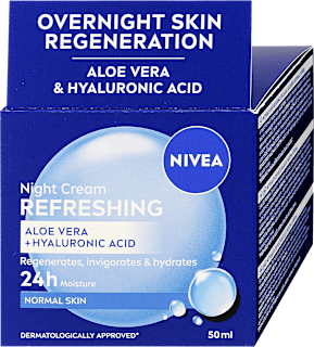 Éjszakai arckrém Refreshing aloe verával és hialuronsavval NIVEA