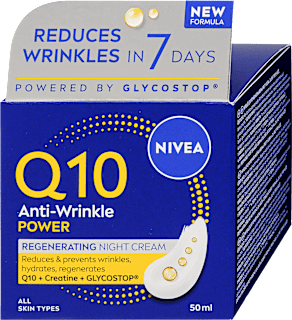 Ránctalanító éjszakai arckrém Q10 POWER NIVEA