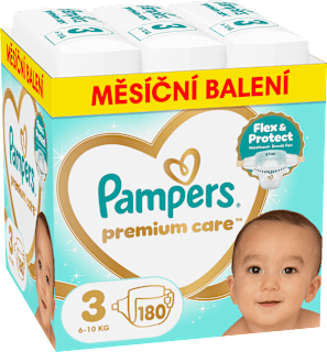 pleny velikost 3, měsíční balení Pampers Premium Care
