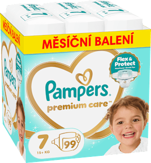 pleny velikost 7, měsíční balení Pampers Premium Care
