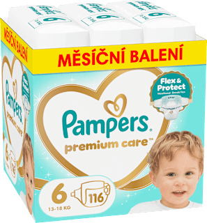 pleny velikost 6, měsíční balení Pampers Premium Care