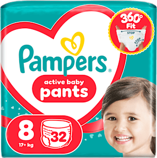 plenkové kalhotky, velikost 8 Pampers active baby