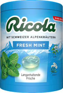 Bonbons Schweizer Alpenkräuter Fresh Mint zuckerfrei Ricola