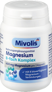Magnesium 8-fach Komplex Kapseln 60 St Mivolis