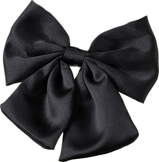 Patentspange Schleife schwarz, 1 St