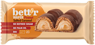 Био вафлен бар с пълнеж от фъстъчен крем bett’r