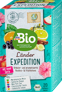 Tee Set, Länder Expedition 5 Sorten (20 Beutel) dmBio