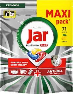Mosogatókapszula Platinum Plus Lemon All-in-one Jar