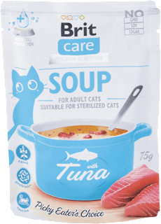 Polievka pre mačky care Soup with Tuna Brit