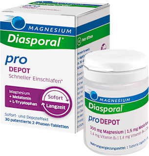 Magnesium-Diasporal Pro DEPOT Schneller Einschlafen 2-Phasen-Tabletten, 30 Stück Diasporal
