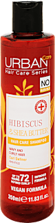 Șampon păr creț cu hibiscus și unt de shea pentru bucle definite URBAN Care
