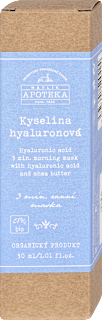 Pleťová 3-minútová ranná maska Kyselina Hyaluronová  HAVLÍK APOTEKA
