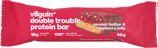 Proteínová tyčinka double trouble peanut butter & raspberry jelly vilgain