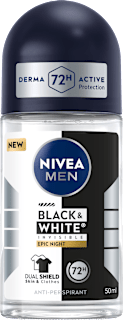 Pánsky guľôčkový antiperspirant Black & White Invisible Epic Night NIVEA MEN