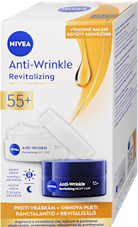 Arckrém szett Anti-Wrinkle, revitalizáló és ránctalanító 55+  NIVEA
