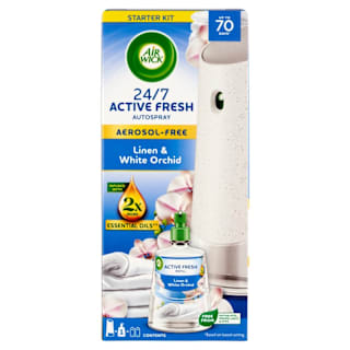 Active Fresh légfrissítő készülék és utántöltő Pamut és fehér orchidea illattal AIR WICK