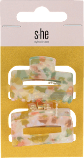 Akril hajcsat, szögletes s-he stylecollection