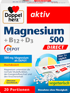 Aktiv Magnesium 500 direkt Sticks Doppelherz