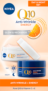 Set Q10 ENERGY dnevna  +noćna krema za lice (2x50 ml) NIVEA