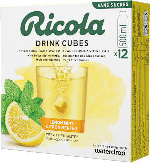 Drink Cubes limone e menta Ricola