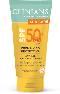 Crema viso protettiva anti-age SPF50+ CLINIANS