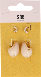 Uhani v obliki solze (2 para) s-he stylecollection