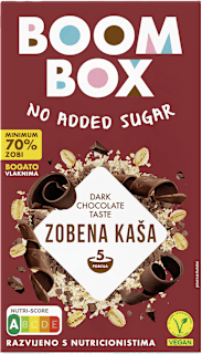 Zobena kaša s okusom tamne čokolade BOOM BOX