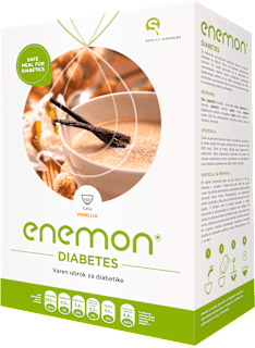 Obrok za diabetike - kaša z okusom vanilje, 10 × 30 g enemon