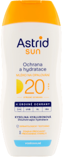 mléko na opalování ochrana & hydratace SPF20  Astrid