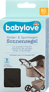 Sonnensegel für Kinder- und Sportwagen anthrazit babylove