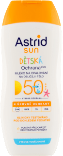 Kids mléko na opalování SPF50 Astrid