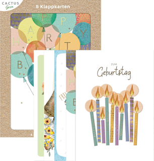 Grußkarte Mehrstückpackung Geburtstag CACTUS