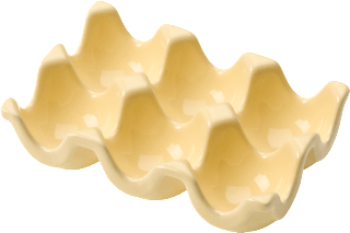 Eierablage aus Dolomit, gelb (14,5x9,5x3,6 cm) Dekorieren & Einrichten