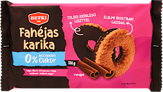 Fahéjas karika, hozzáadott cukor nélkül Detki
