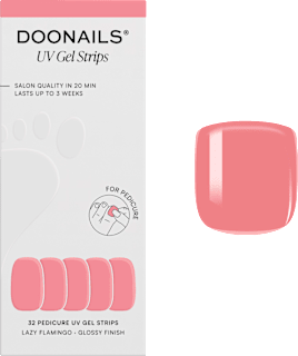 UV Gel Nagelfolien, Gel Strips Pediküre Lazy Flamingo  Doonails