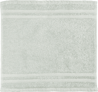 Handtuch aus Frottee grün (30x30 cm), GOTS-zertifiziert ebelin