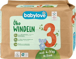 Plenice midi 3, 4–9 kg babylove nature