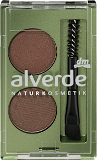 Pudră de sprâncene Duo 03 Dark alverde NATURKOSMETIK