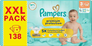 Windeln Gr. 3 (6-10 kg) XXL Pack Pampers premium protection