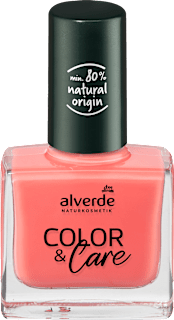 Lac de unghii Color & Care, 80 Peach Coral alverde NATURKOSMETIK