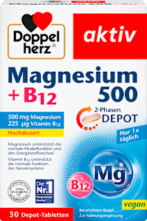 Magnesium 500 + B12 Doppelherz