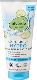 Lozione corpo HYDRO con acido ialuronico e cetriolo Bio alverde