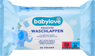 Feuchte Waschlappen babylove