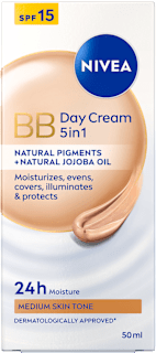 BB дневен крем за лице 5в1, SPF15 NIVEA