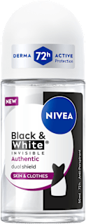 Рол-он Black&White Invisible Authentic NIVEA