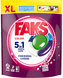 Kapsule za pranje obojenog rublja XL – Color FAKS