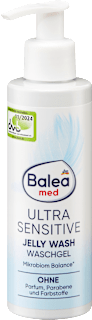 Jelly Wash Ultra Sensitive gel za čišćenje lica Balea med
