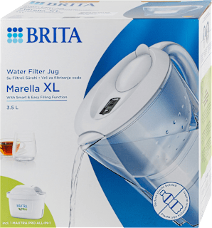 Marella PRO XL white bokal za filtriranje vode, zapremina nefiltrirane vode: 3,5l BRITA