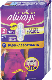 Platinum hygienické vložky Ultra Super Plus always